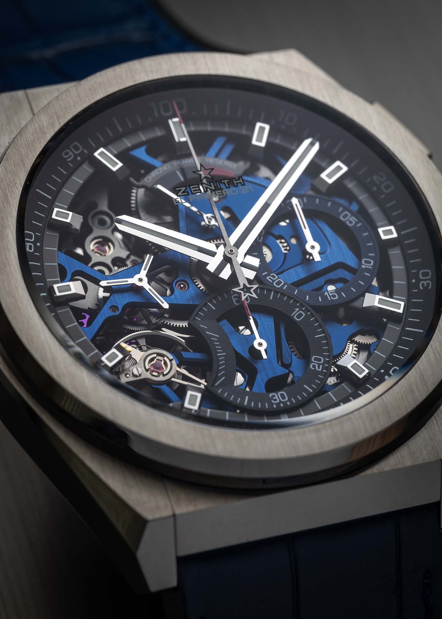 Zenith Defy El Primero 21 High Frequency Chronograph Blue Openwork 95.9002.9004/78.R584